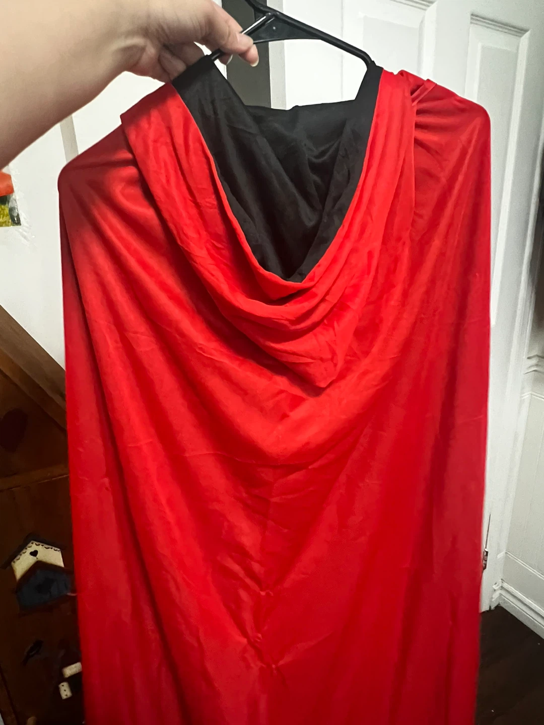 Red and Black Hooded Cape - photo 2