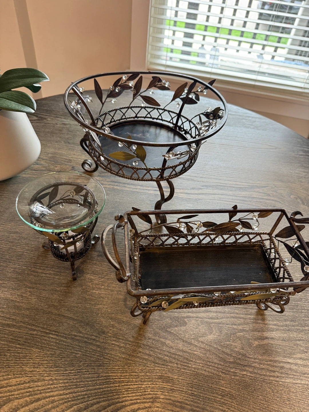 Retired Partylite Garden Lites 3 piece Set