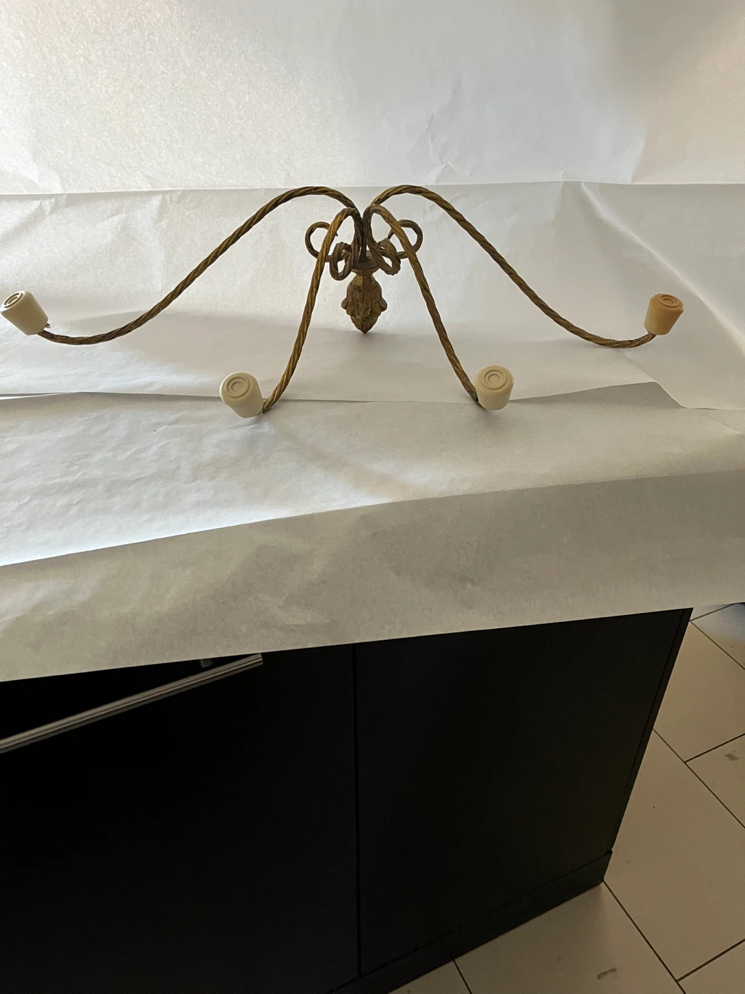 Vintage Brass Hat holder Fixture