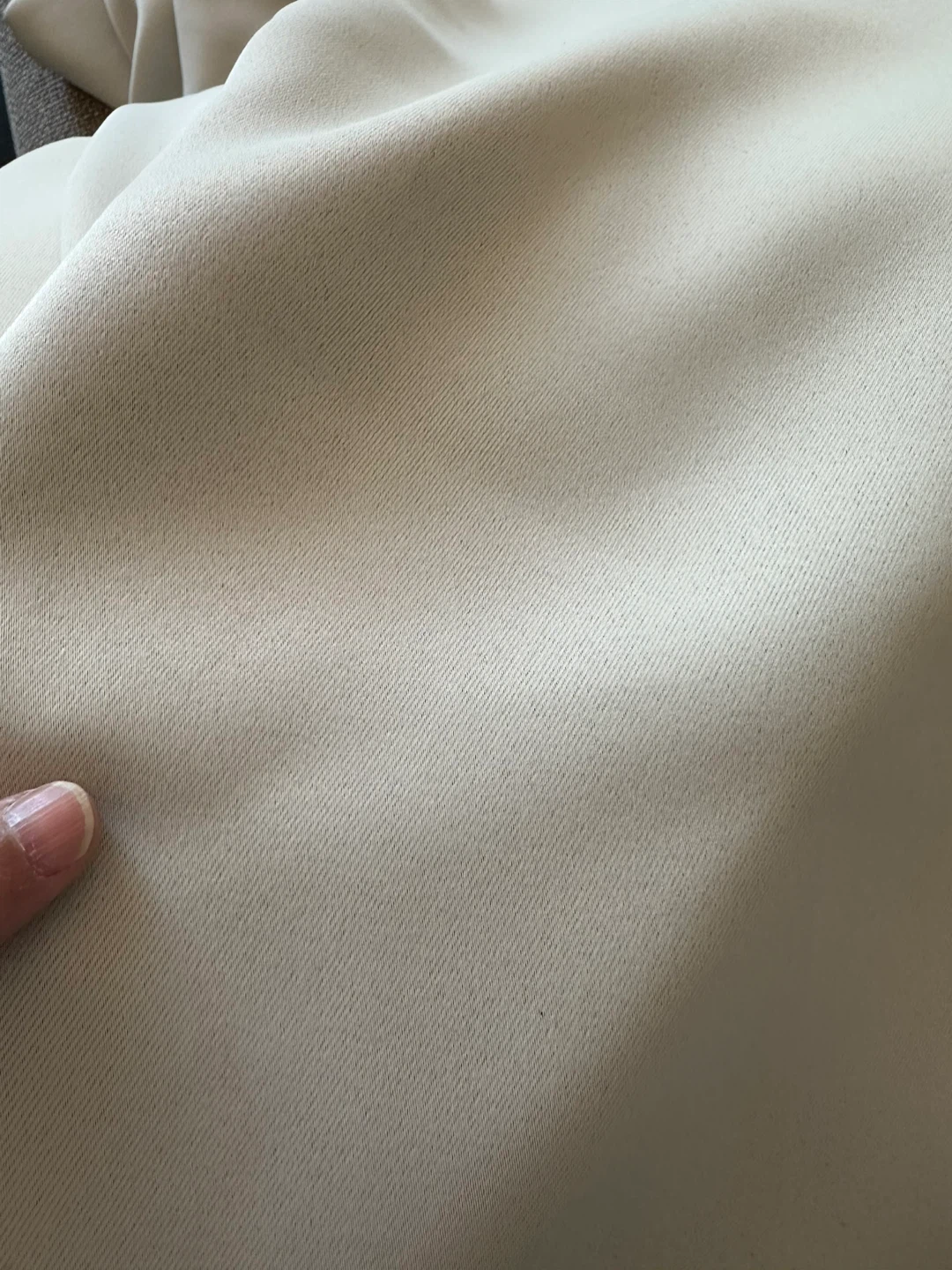 Pair of light beige black out curtains [MOVING SALE] - photo 5