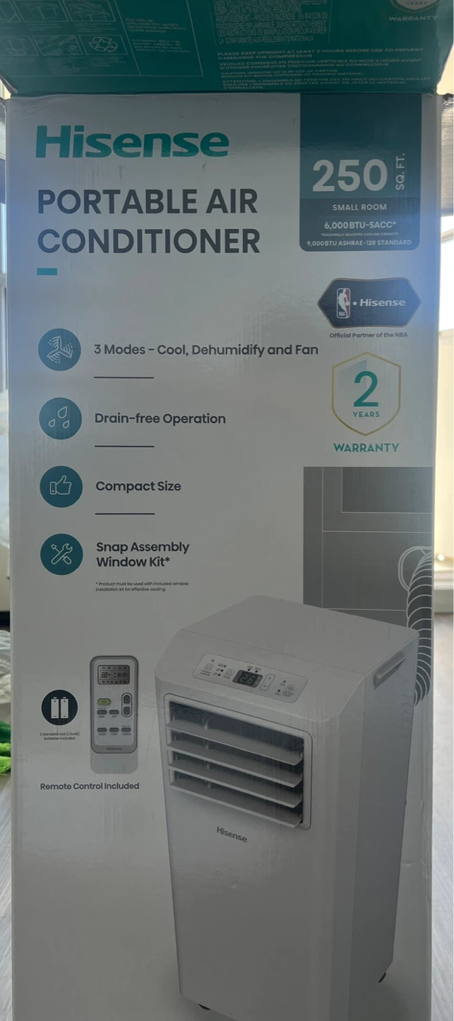 Brand New Hisense Portable AC 6000 BTU – Unused (Save $$) ❄️