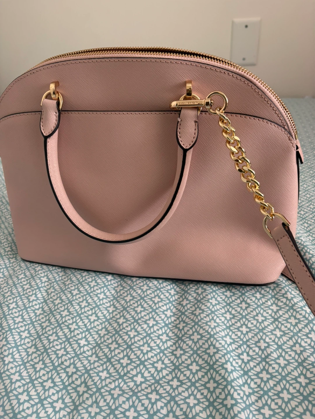 Michael Kors Pink Leather Dome Satchel Handbag - photo 5