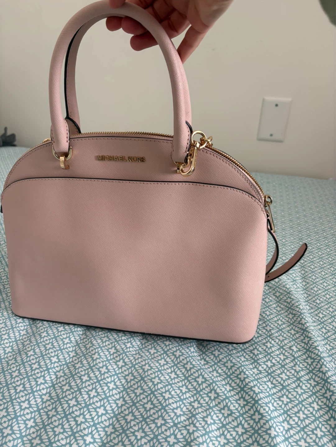 Michael Kors Pink Leather Dome Satchel Handbag - photo 2
