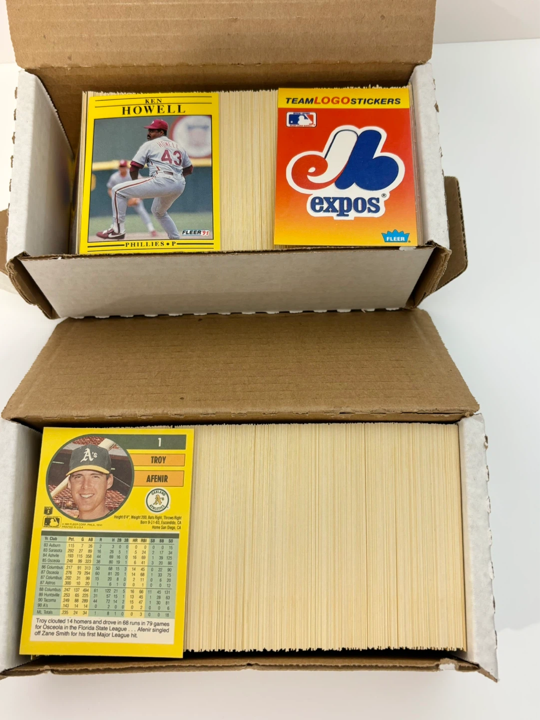 1991 Fleer Baseball Cards Complete Set & Stickers