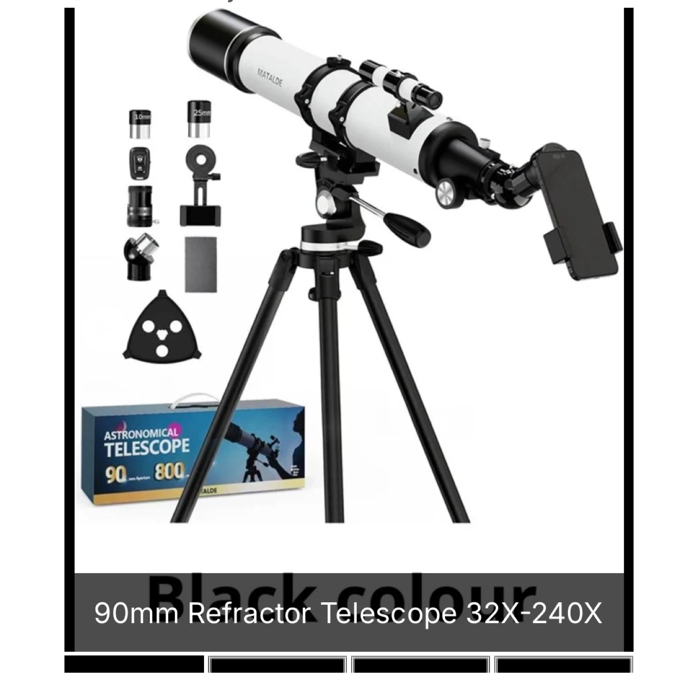 Matalde 90mm Refractor Telescope 32X-240X