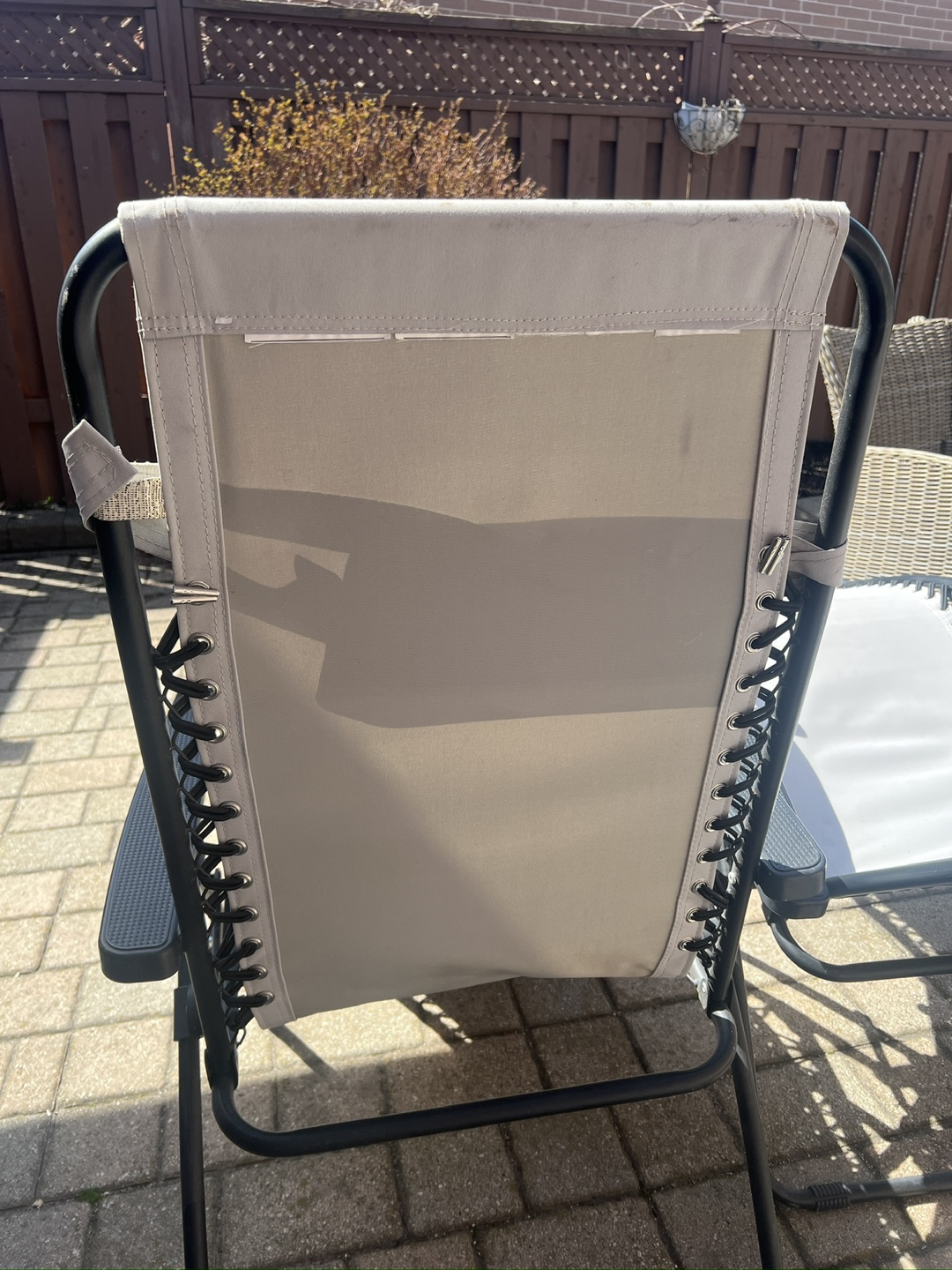 Grey Zero Gravity Lounge Chair with Pillow - photo 3
