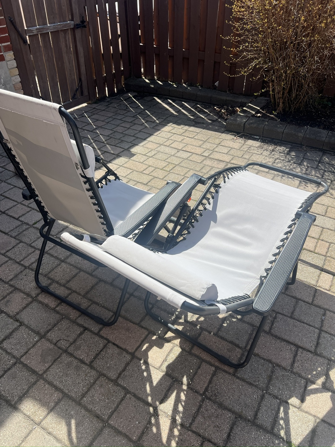 Grey Zero Gravity Lounge Chair with Pillow - photo 2