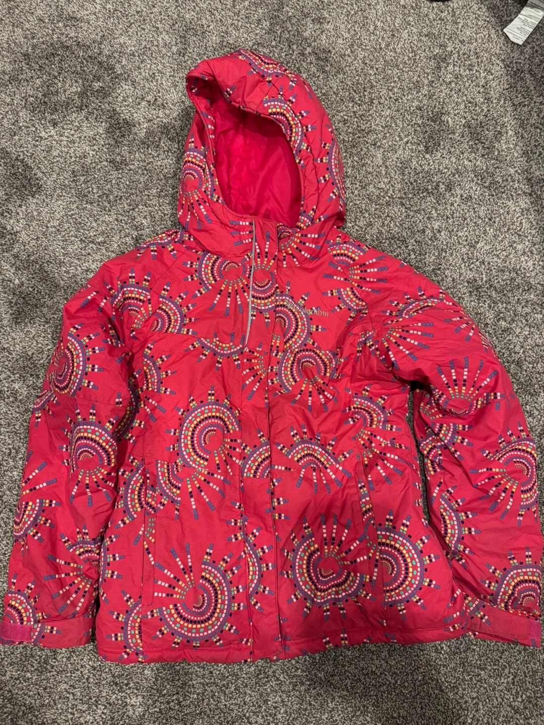 10-12T Columbia Girls Insulated Winter Jacket  Size M