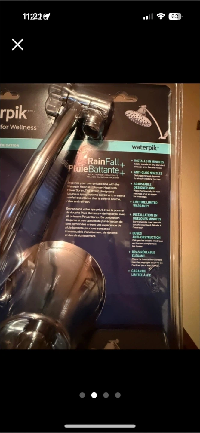 Waterpik RainFall+ Showerhead - photo 2