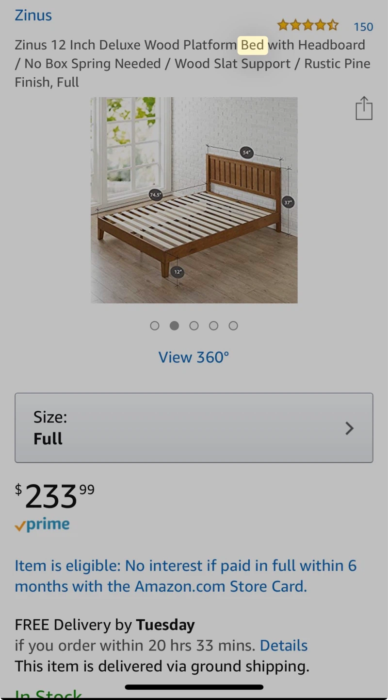 Deluxe Wood bed with headboard - photo 2