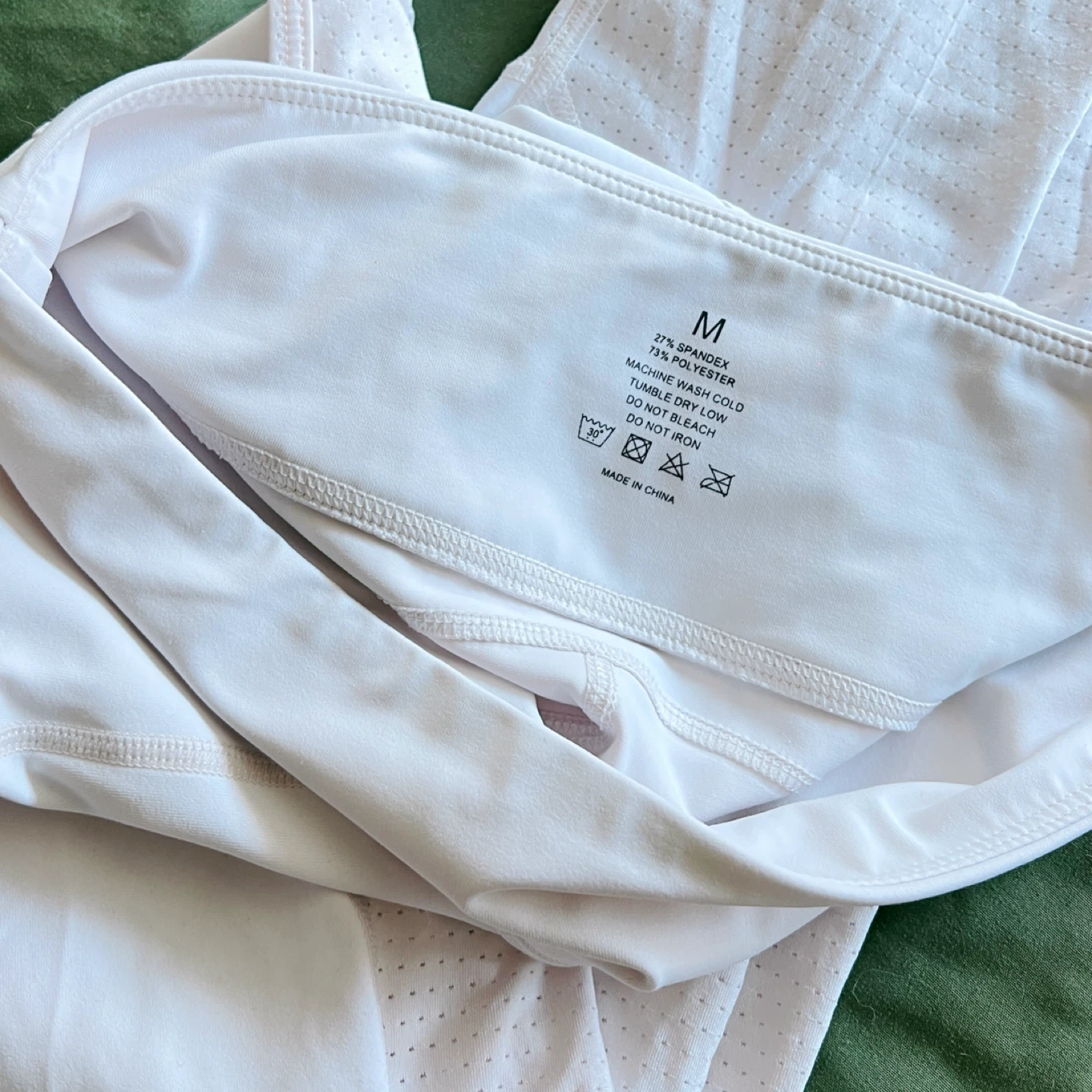 ATMOST NA white high waisted mesh panel workout leggings - photo 4