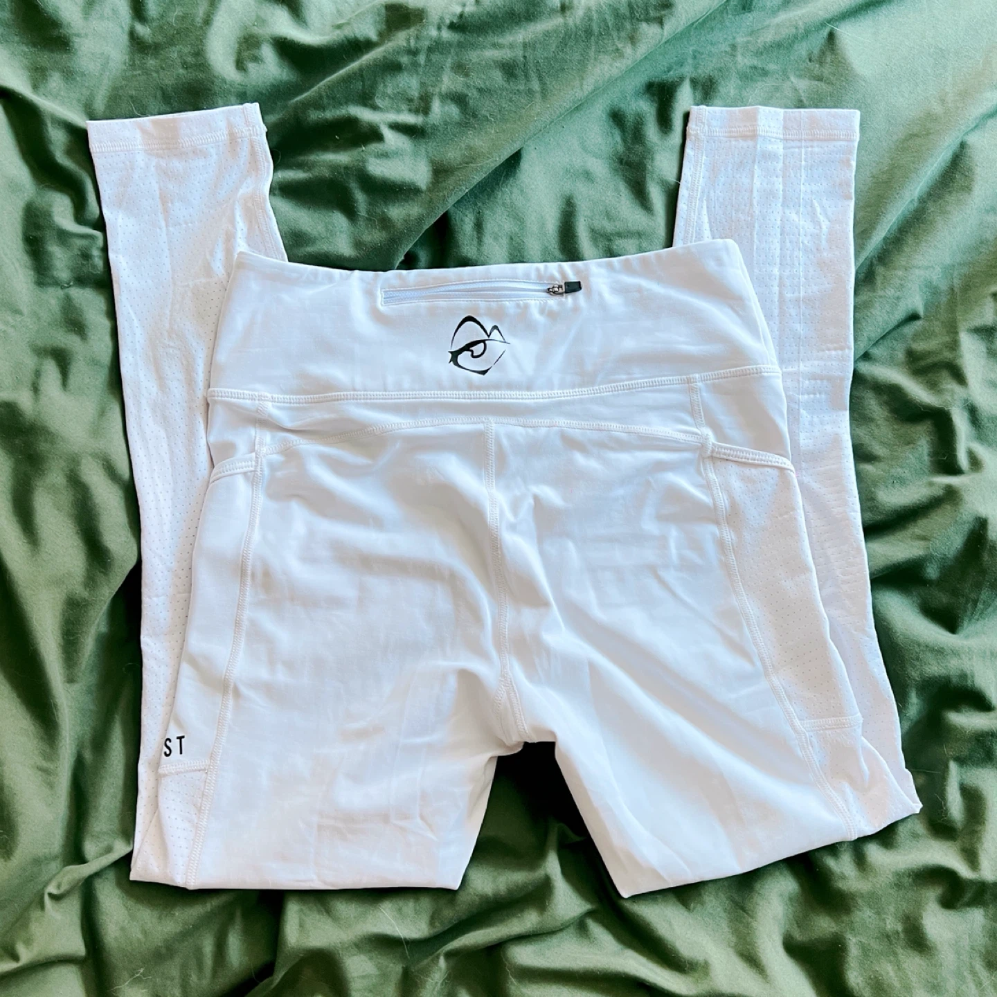 ATMOST NA white high waisted mesh panel workout leggings - photo 3
