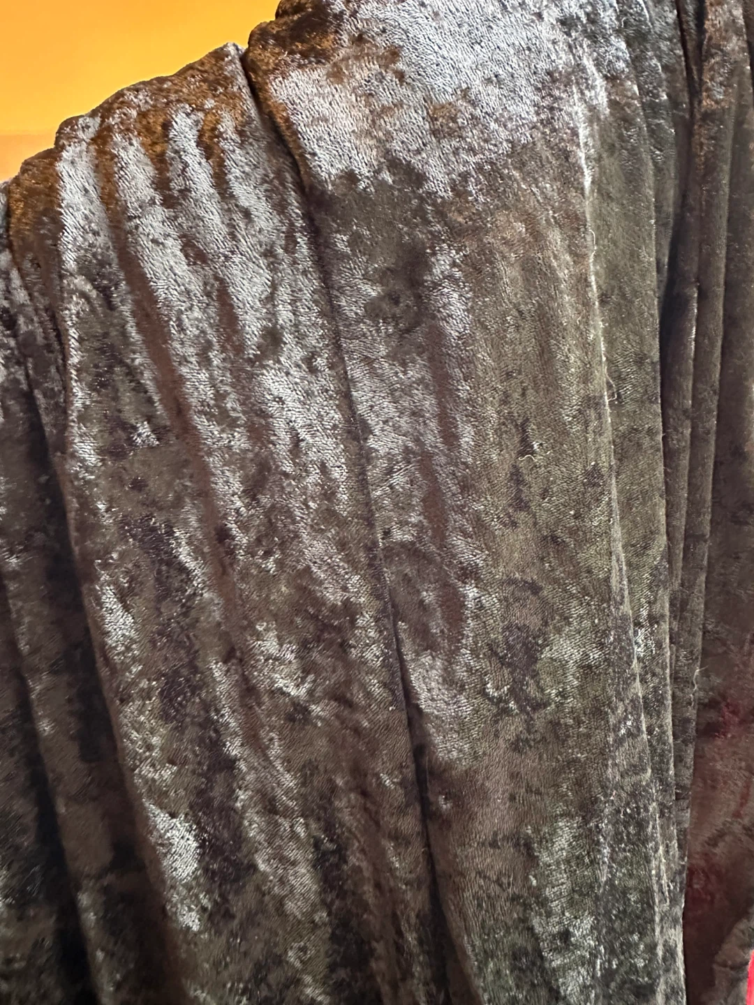 Black Velvet Cape with Red Lining - photo 2