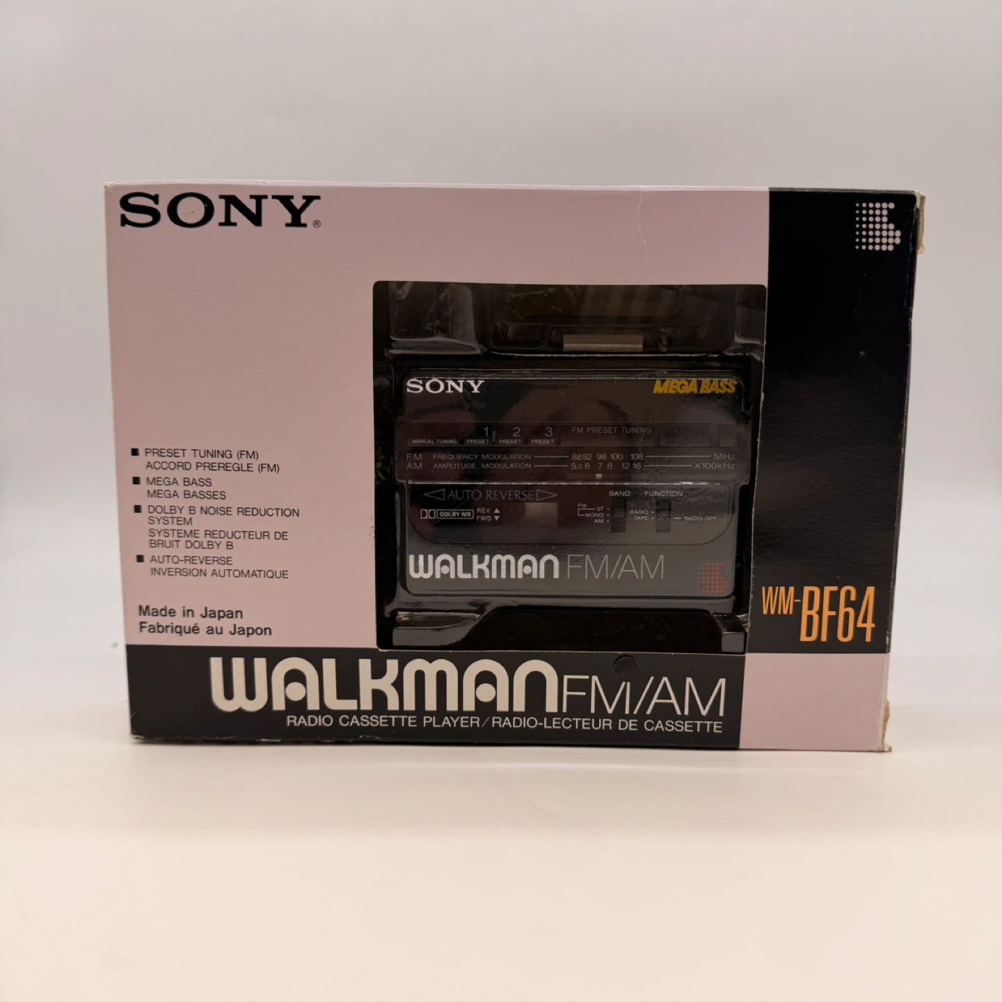 Brand New Vintage Sony Walkman WM-BF64  Radio Cassette Player