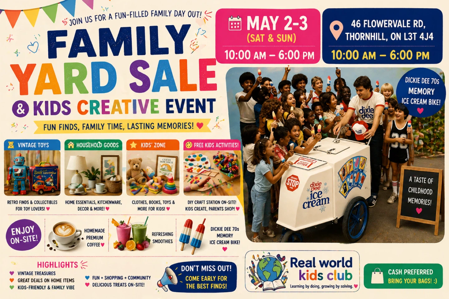 BIG Thornhill Family Yard Sale This Weekend