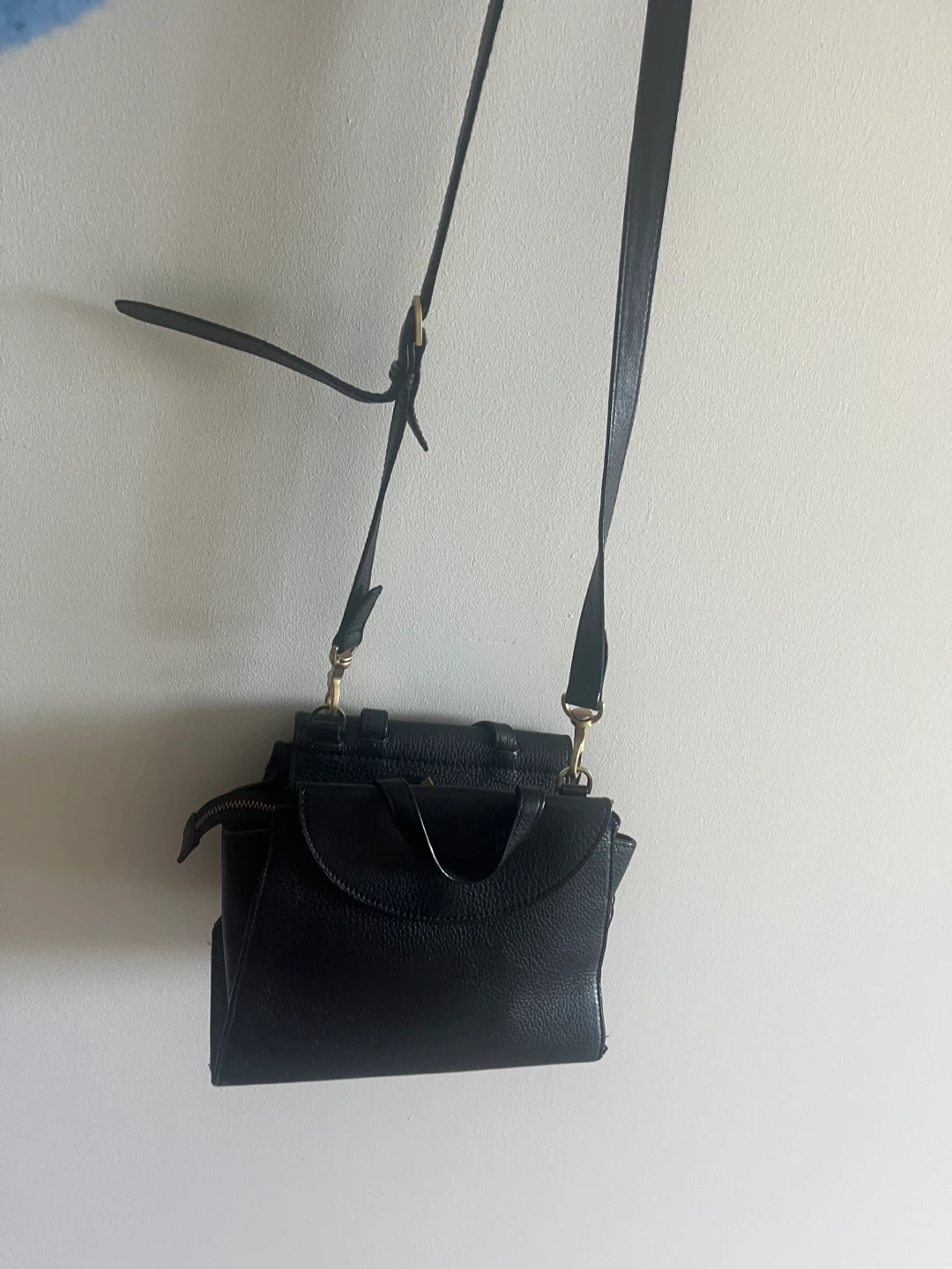 Kate Spade Saturday Black Pebbled Leather Satchel Handbag - photo 2