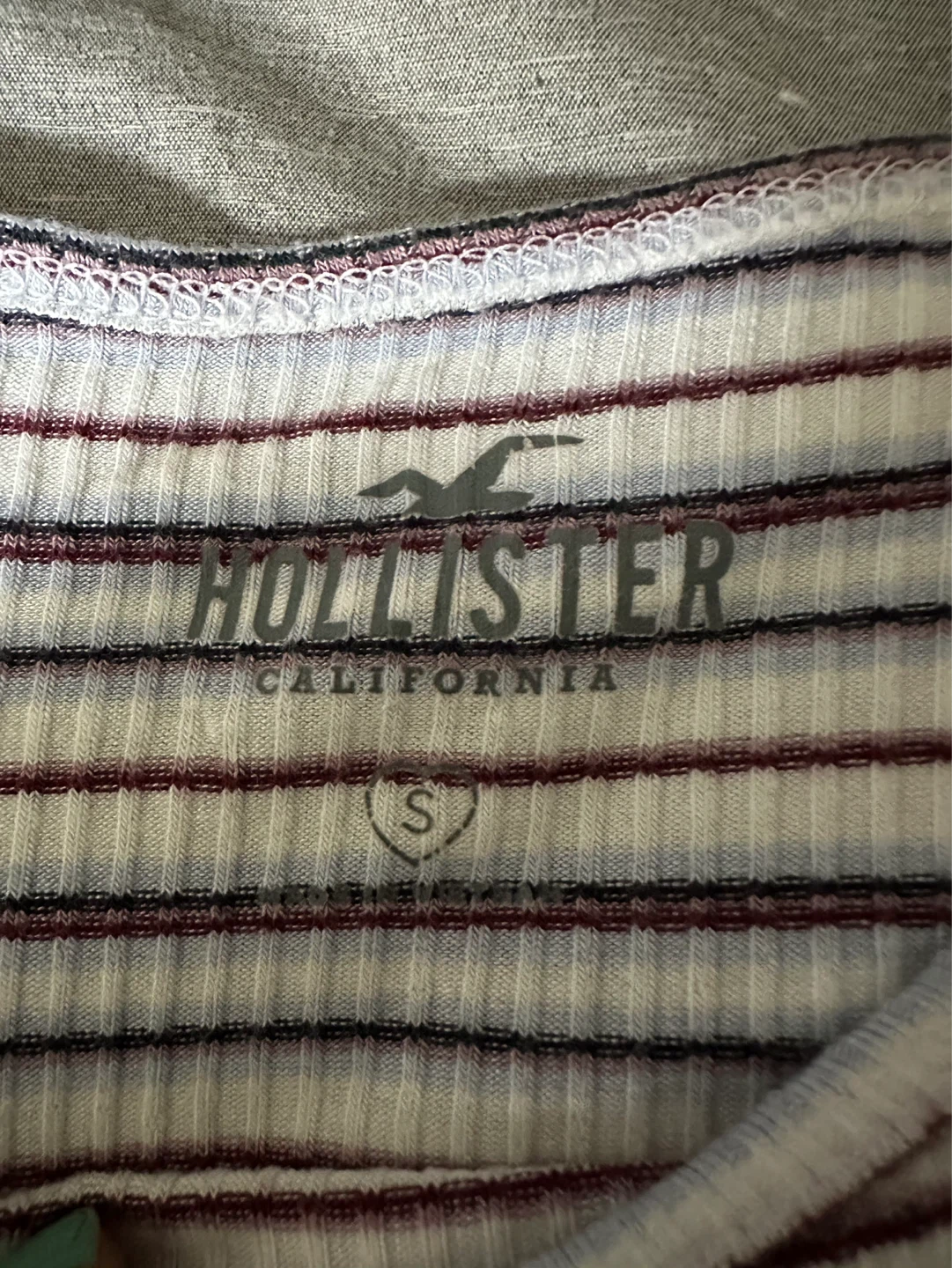 Hollister Striped Ribbed Bodysuit Size S - photo 2