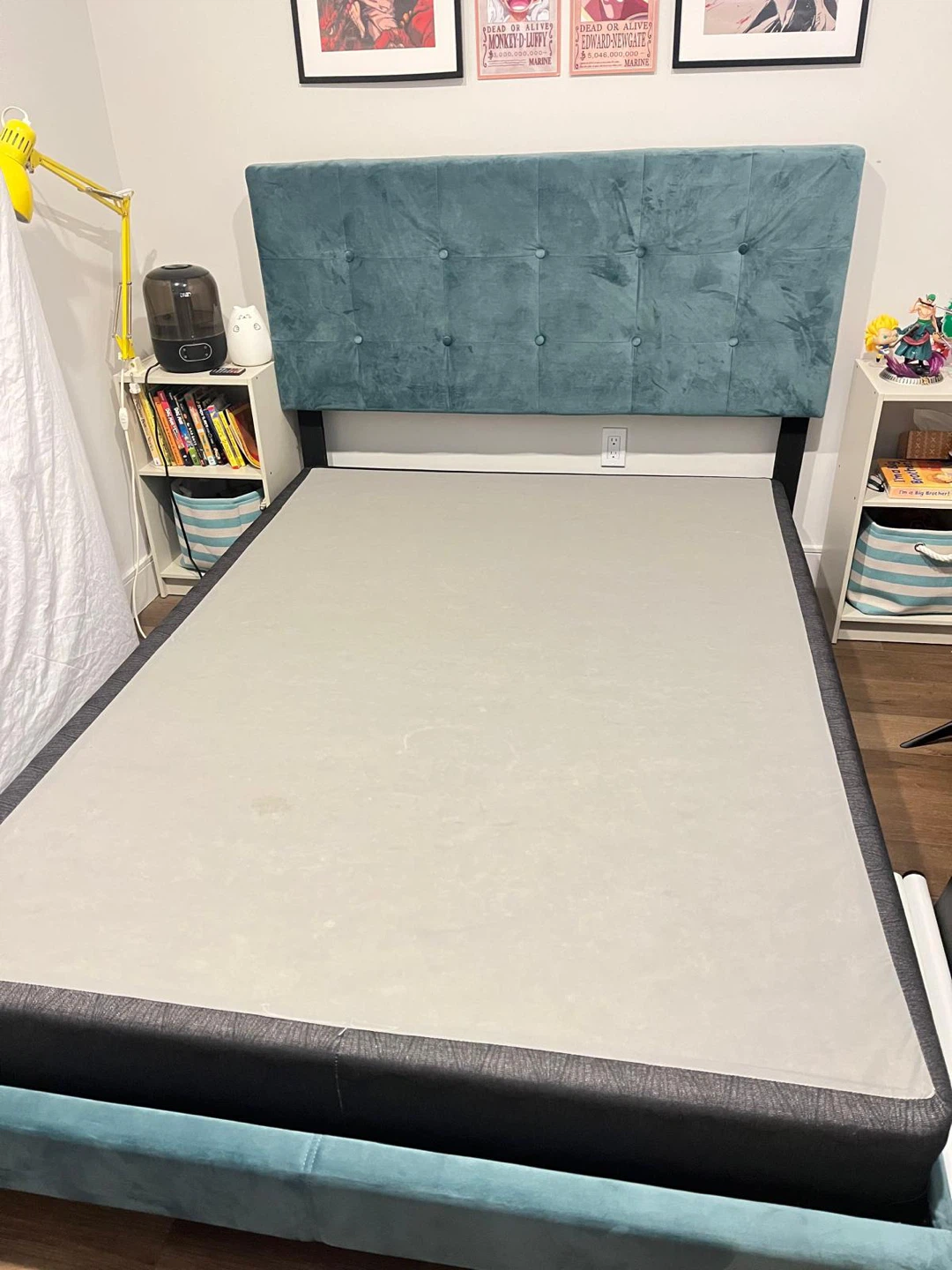FREE FULL SIZE MATTRESS + Full Size Upholstered Bed + Box Spring - photo 2