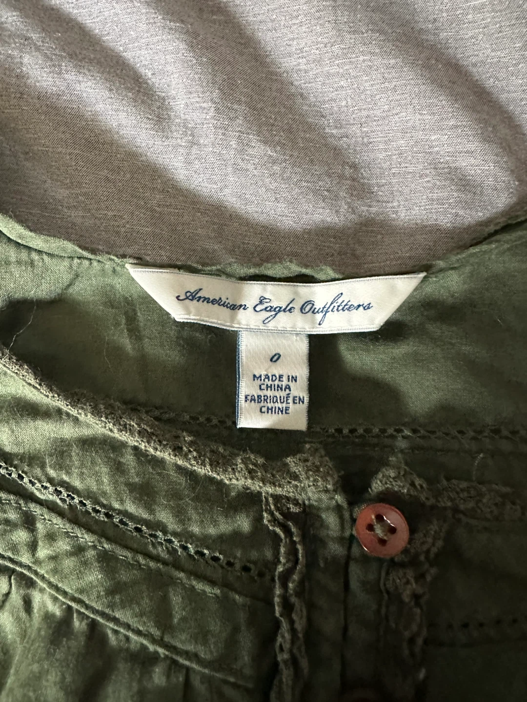 American Eagle Outfitters Olive Green Tank Top Size 0 - photo 2