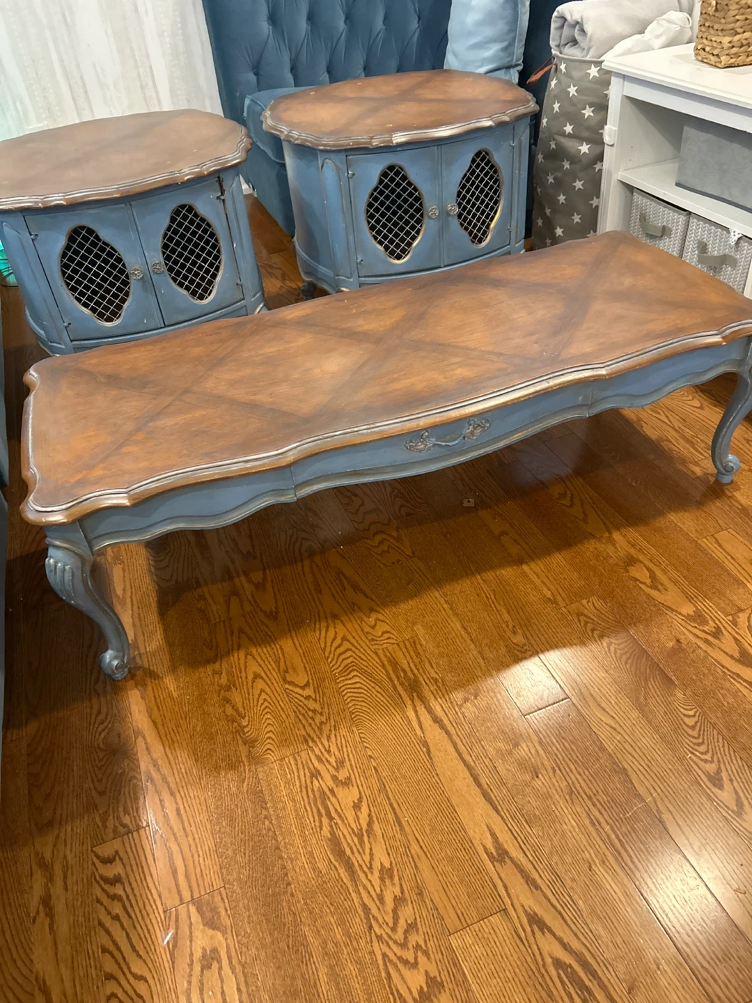 Vintage Coffee Table and End Tables Set