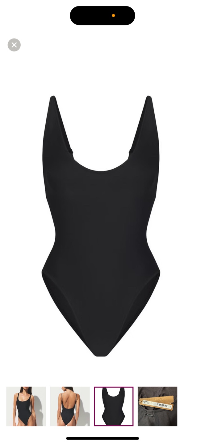 SKIMS Black One Piece Swimsuit - photo 4