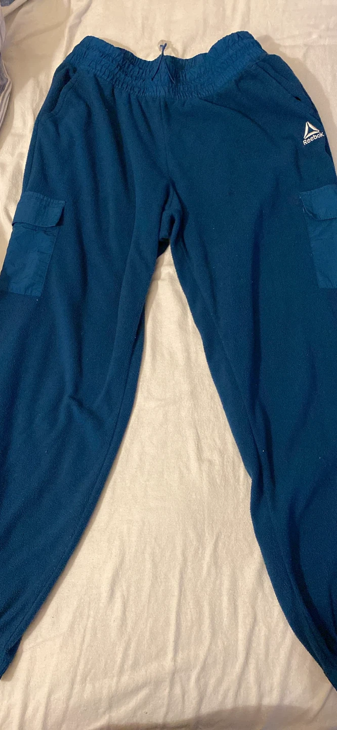Reebok Fleece Cargo Pants L/G Blue