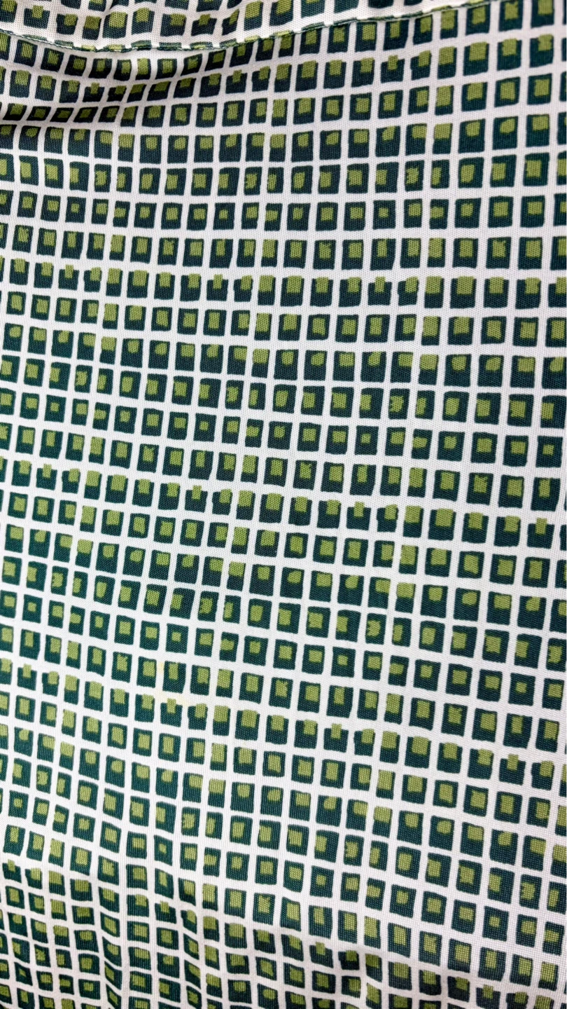 Tory Burch Paris Designer Green Geometric 100% Silk Dress - photo 5
