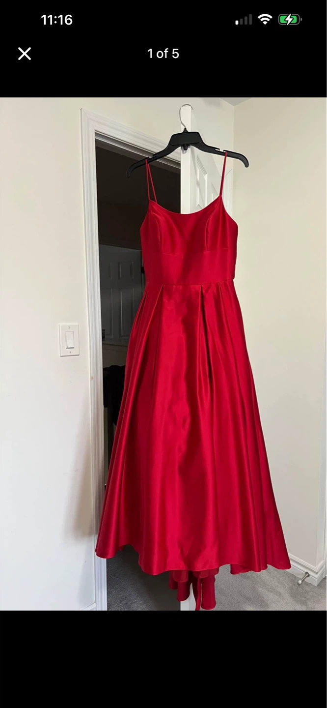 Betsy & Adam Red Formal Dress Size 8 - photo 3