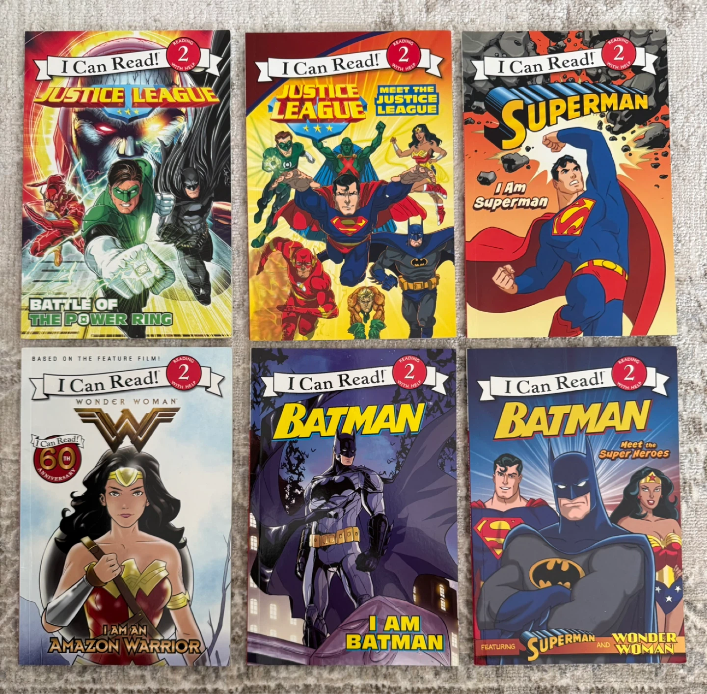 NEW 6-Book DC Super Heroes Bundle – "I Can Read!" Level 2