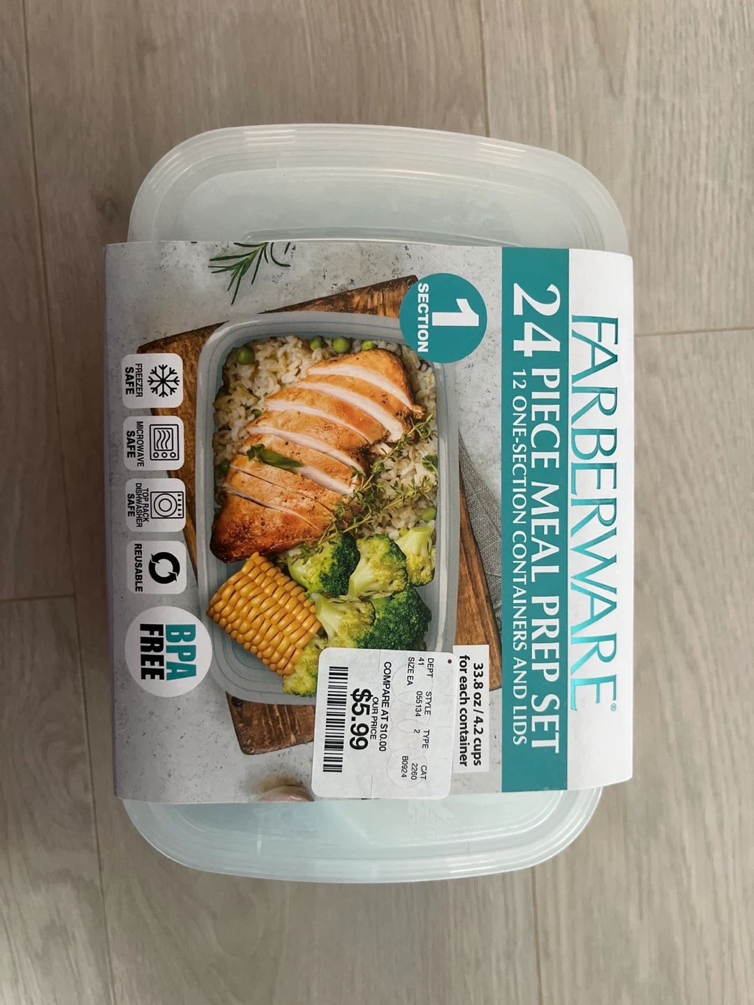 Farberware 24 Piece Meal Prep Container Set
