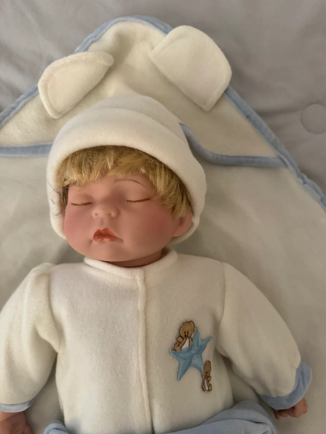 Baby Doll with Hooded Blanket