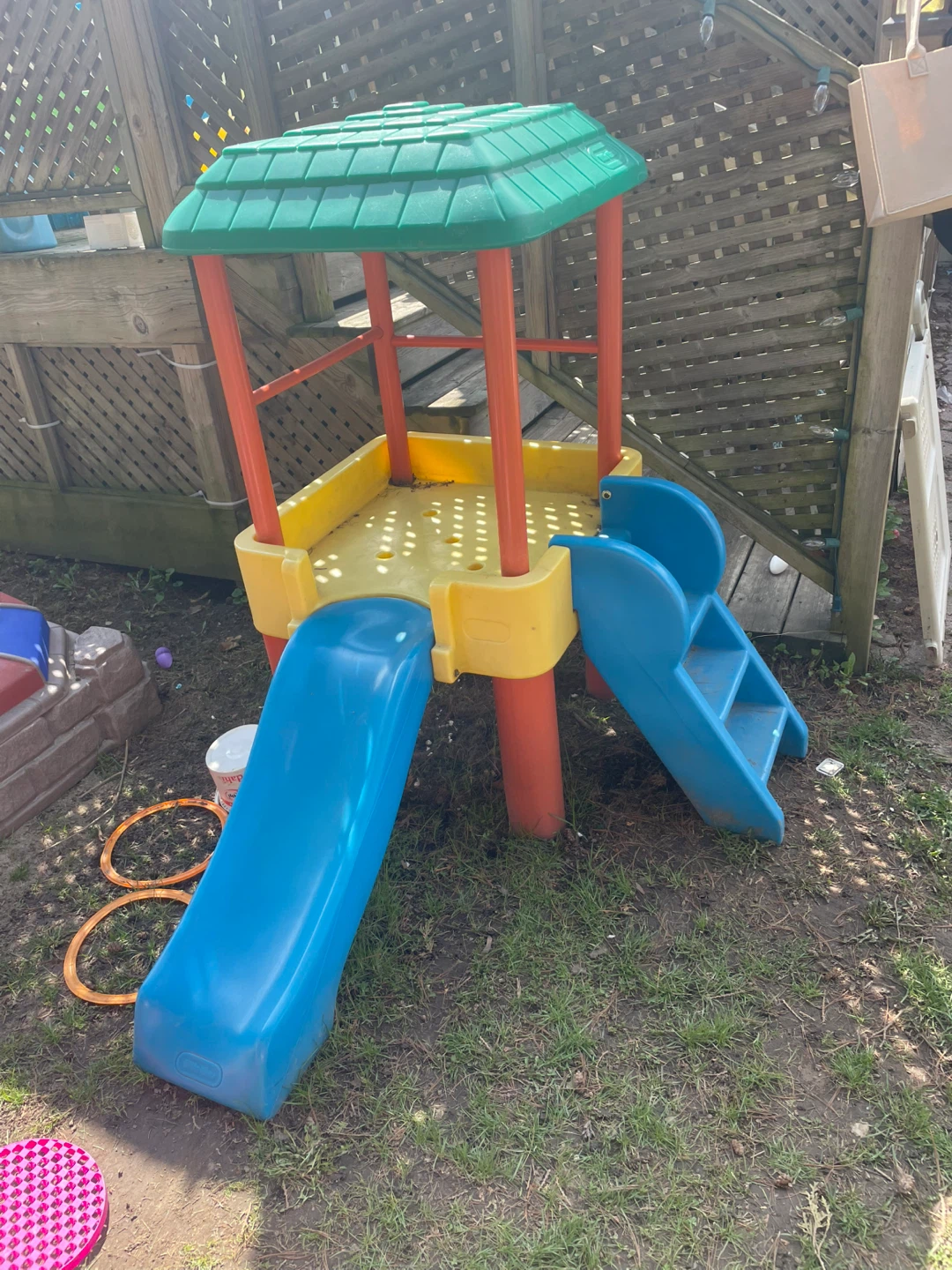 Plastic Backyard Playground Climber with Slides