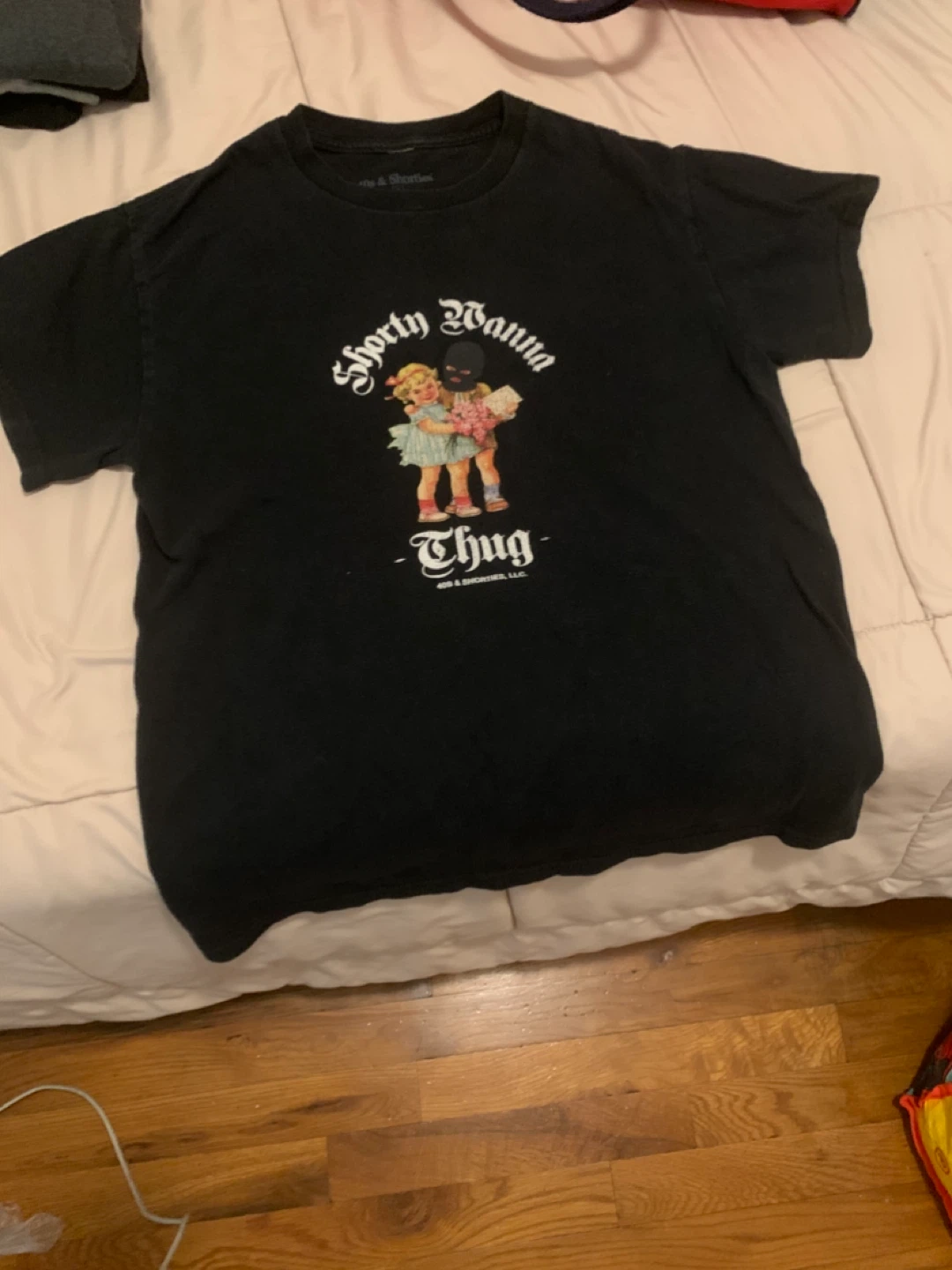 40s & Shorties "Shorty Wanna Thug" Black T-Shirt Size S