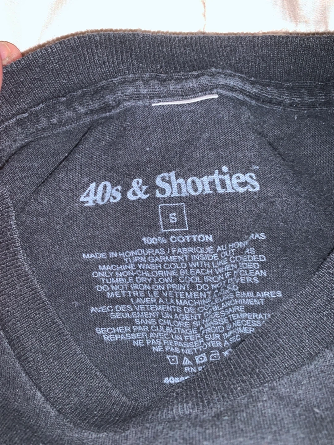 40s & Shorties "Shorty Wanna Thug" Black T-Shirt Size S - photo 3