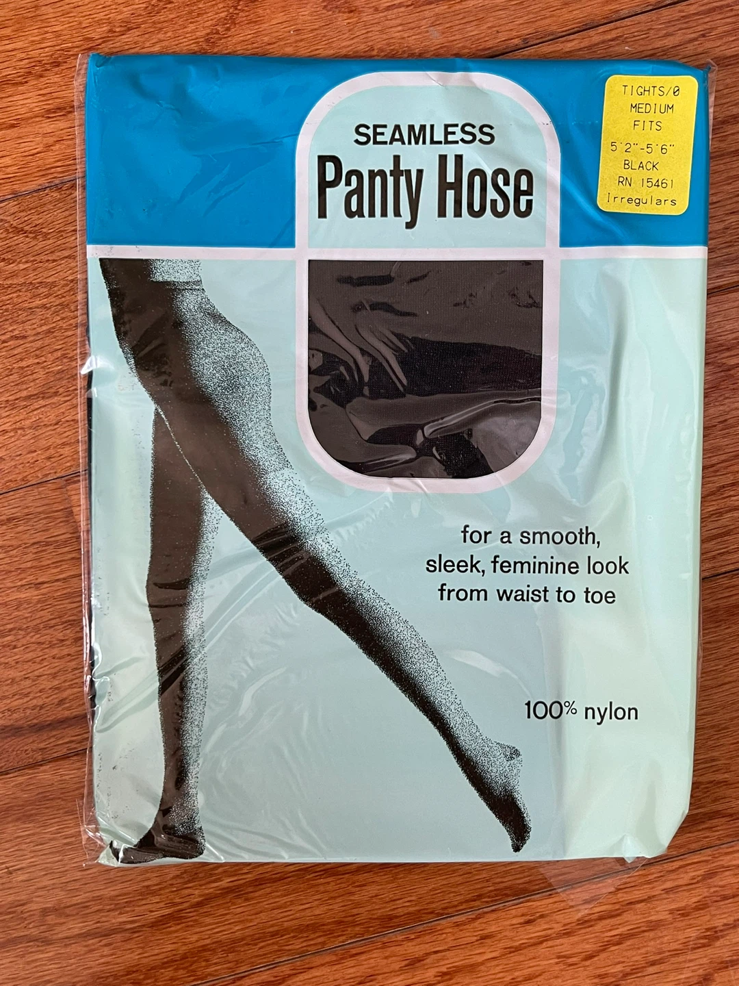 Seamless Panty Hose - Black, Medium Fit