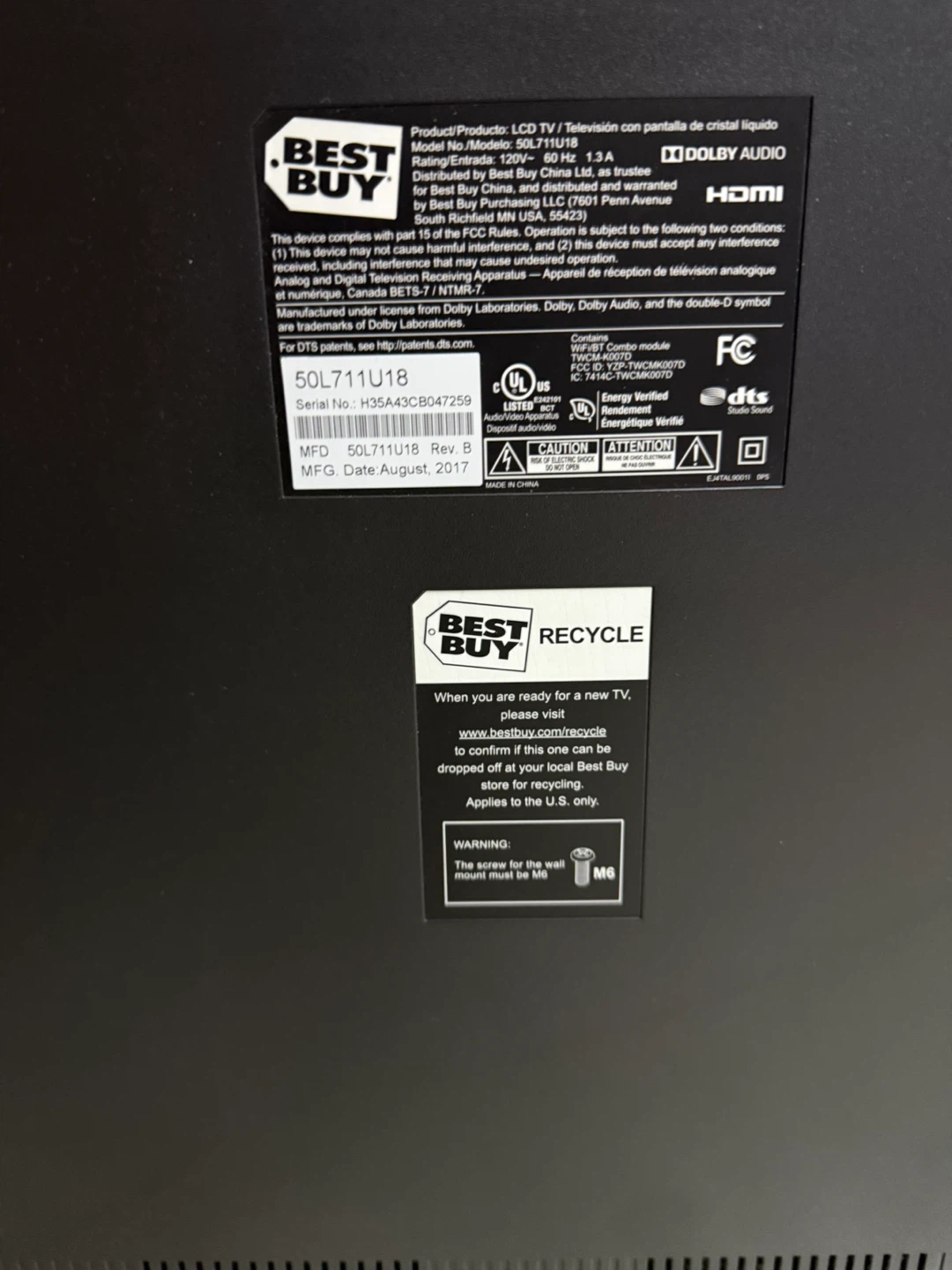 Toshiba 50” tv - photo 3