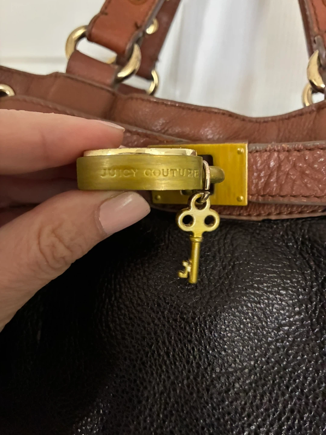 Juicy Couture Y2K black and brown leather crossbody bag - photo 2