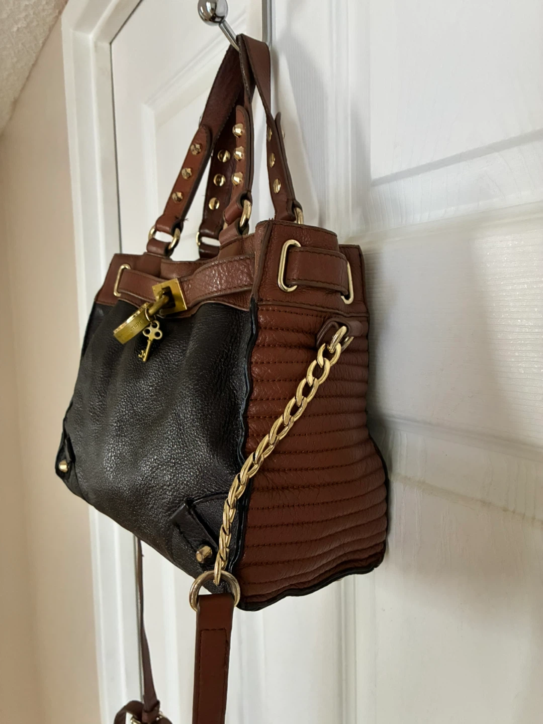 Juicy Couture Y2K black and brown leather crossbody bag - photo 3