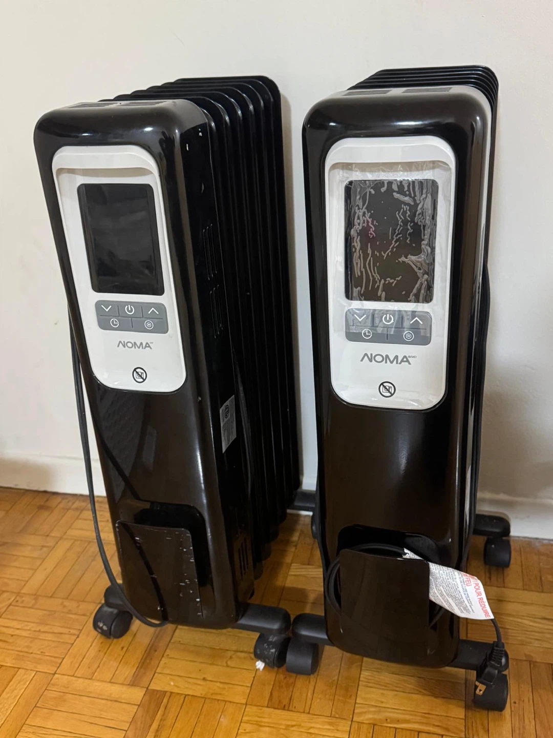 Noma Oil-Filled Radiator Heaters (Set of 2)