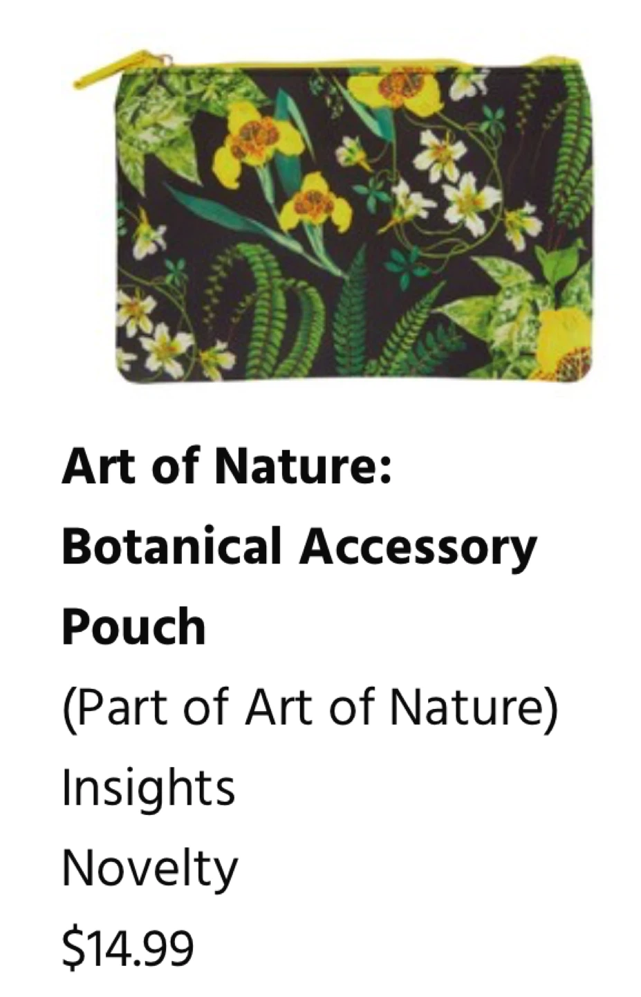 🌱Art of Nature Botanical Accessory Pouch - photo 3