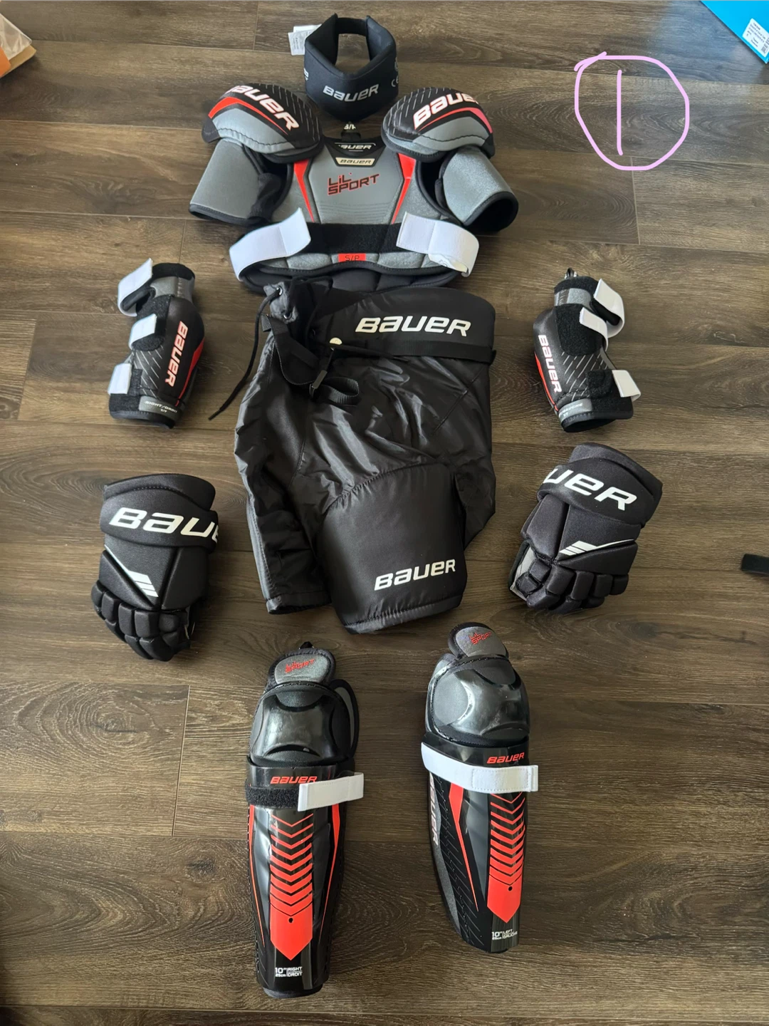Bauer Youth Hockey Equipment Set