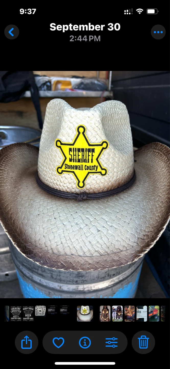 Brand new cowboy hats, 20 bucks each never been worn