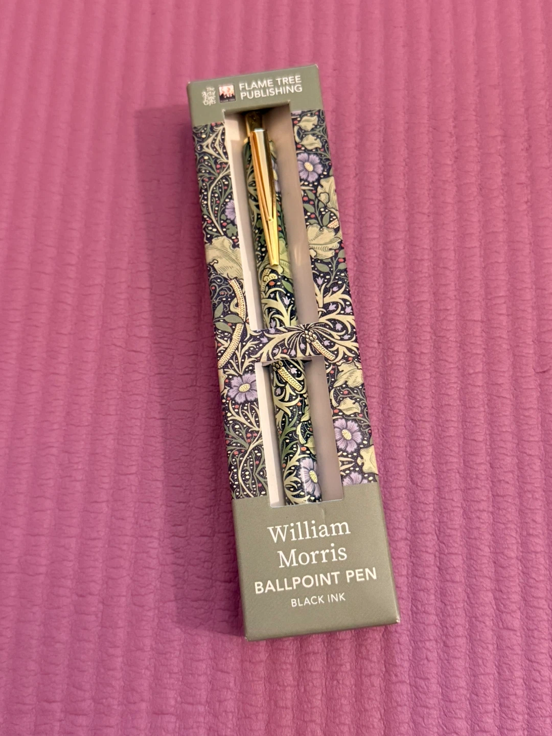 🌱William Morris Seaweed Decorative Ballpoint Pen - Black Ink