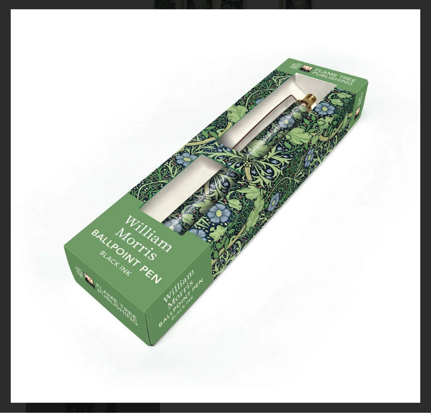 🌱William Morris Seaweed Decorative Ballpoint Pen - Black Ink - photo 4