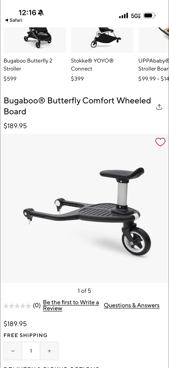 Bugaboo Comfort Wheeled Board