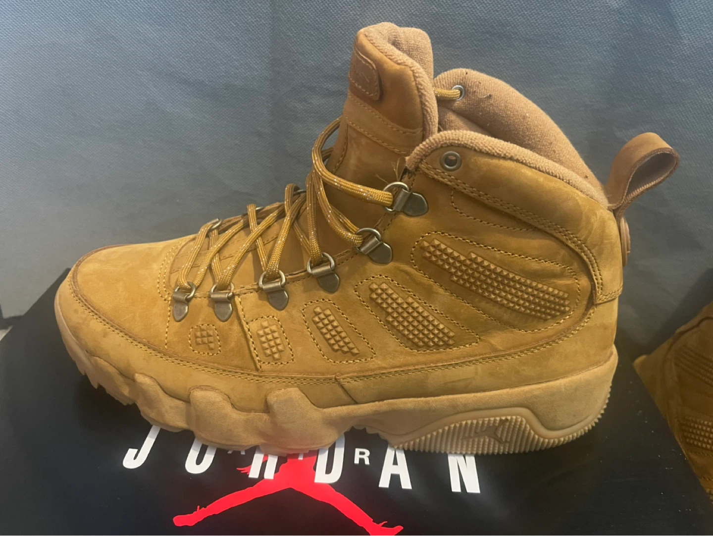 Jordan Retro 9 Boots Wheat - photo 2