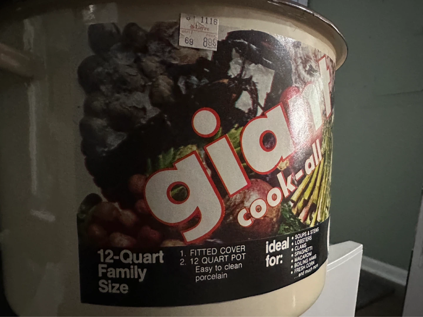Giant Cook-All 12-Quart Porcelain Pot - photo 3