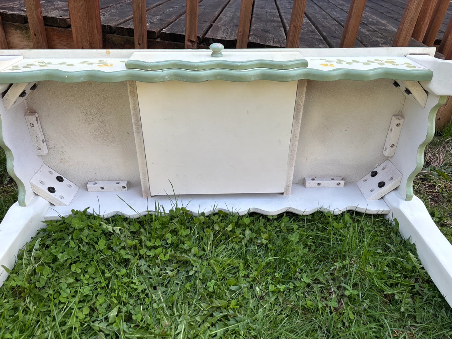 Beautiful Vintage Hand-Painted Console Table (in solid wood) - photo 5