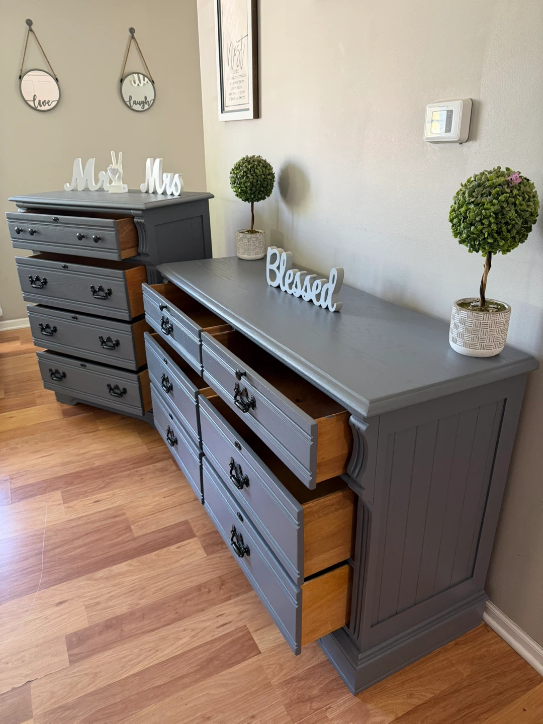 ✨🩶Gorgeous solid oak dresser set🩶✨ - photo 4