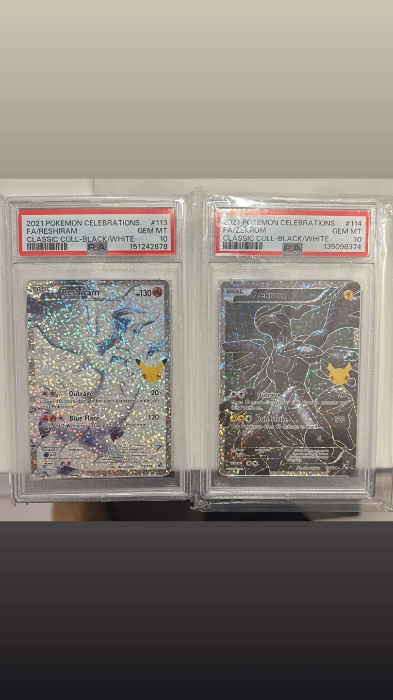 2021 Pokemon Celebrations Reshiram & Zekrom SET - photo 2